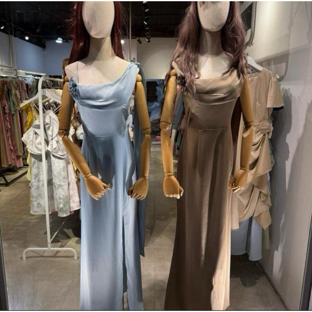 ชุดไปงานสีเขียว เดรสสไบ ชุดเพื่อนเจ้าสาวสวยๆๆ MAYA137 s-xl