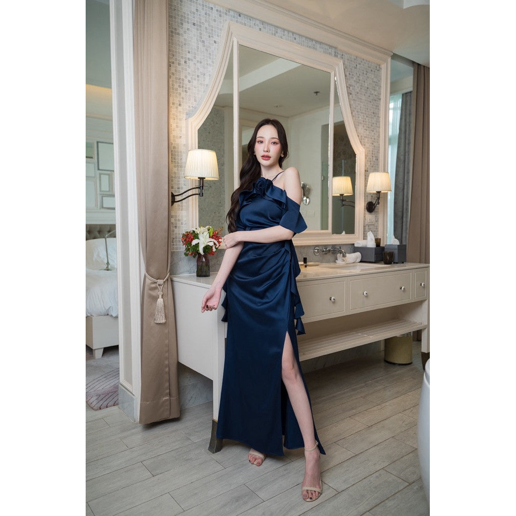 ชุดเพื่อนเจ้าสาว ชุดไปงานแต่ง dress.celeb D398 s-2xl