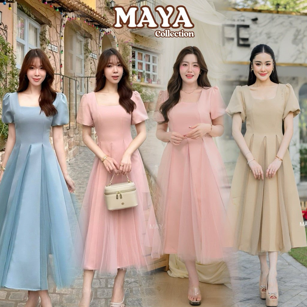 ชุดไปงาน ชุดไปงานเลี้ยง เพื่อนเจ้าสาว G149 s-2xl มาใหม่ค่า