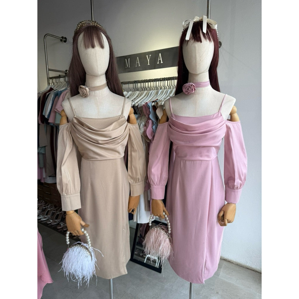G134 ชุดเดรสออกงาน ชุดเดรสไปงาน s-2xl เดรสไปปาร์ตี้ เดรสออกงาน